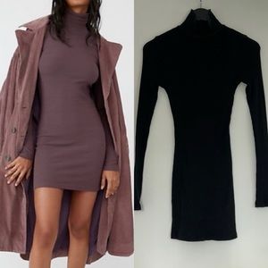 ⭐️FP Beach Around Town Ribbed Mock Neck
Mini Dress - Black